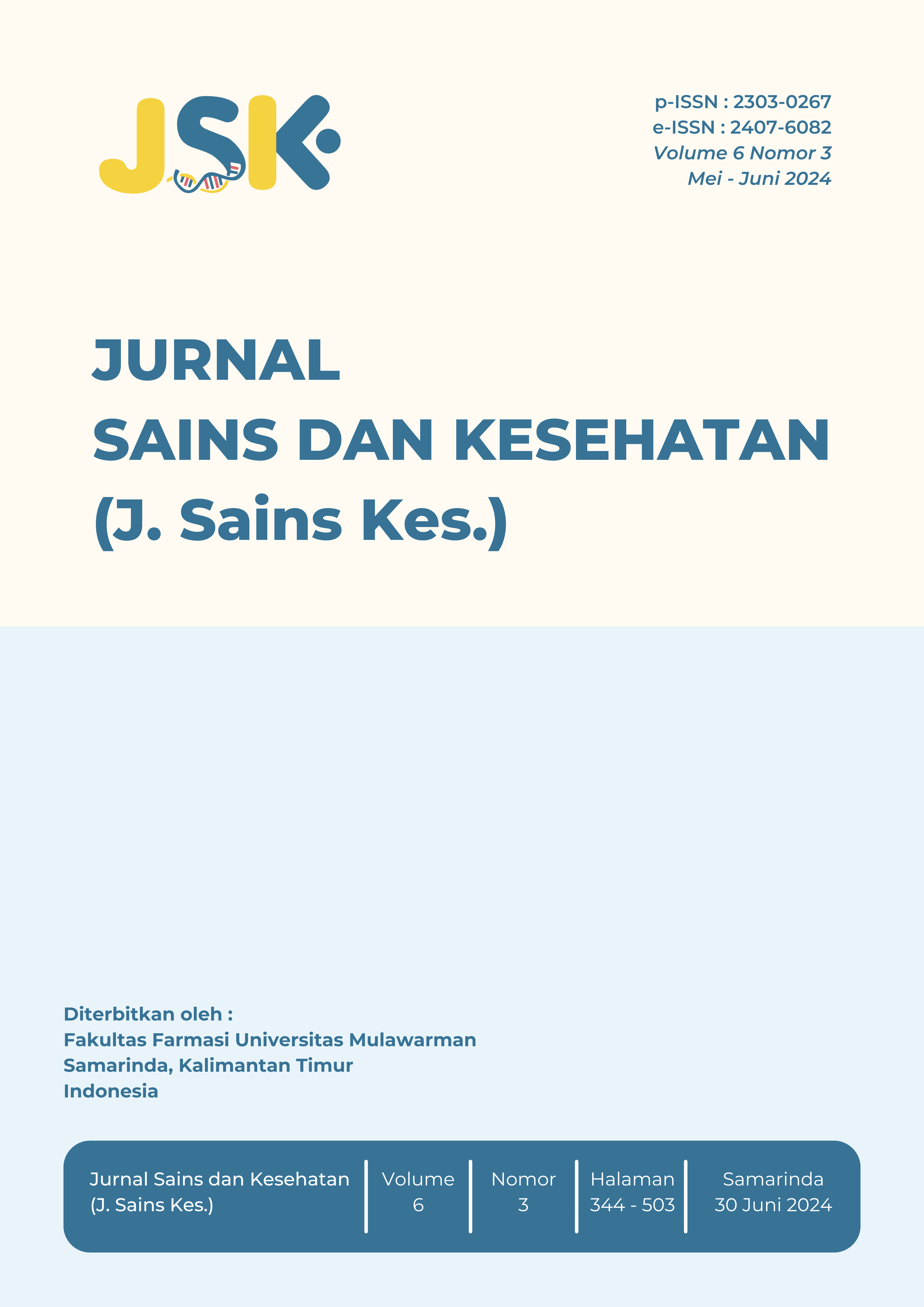 					Lihat Vol 6 No 3 (2024): J. Sains Kes.
				